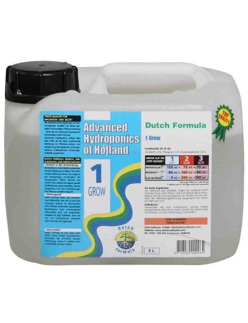 Dutch Formula - 1 Grow (Advanced Hydroponics) 5L