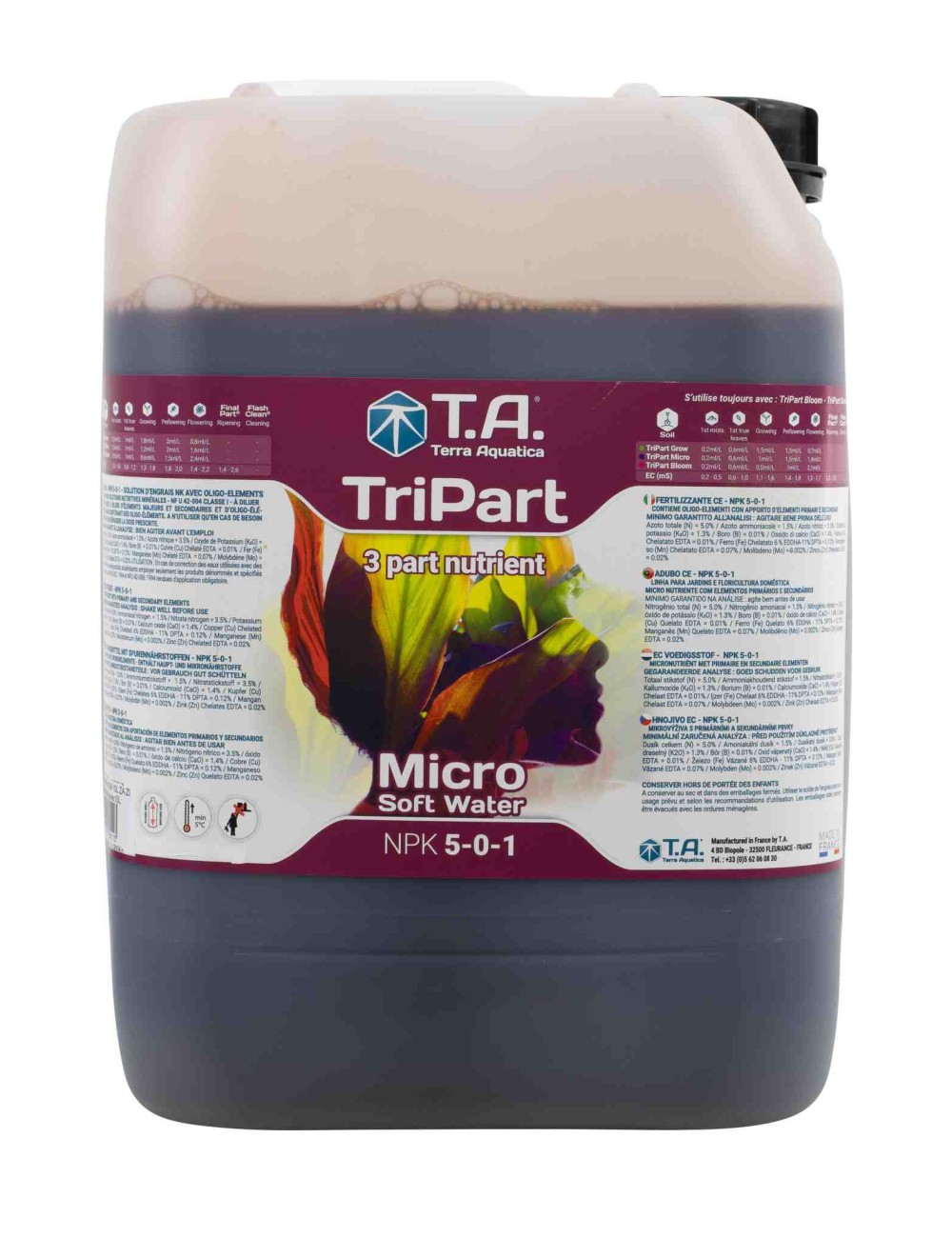 Tripart Micro (Flora Micro) Agua Blanda (TA - GHE) 10L