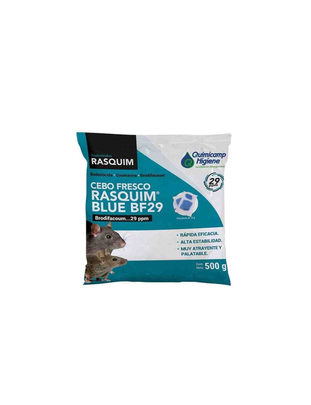 Raticida Rasquim Blue Pasta Fresca 500gr 